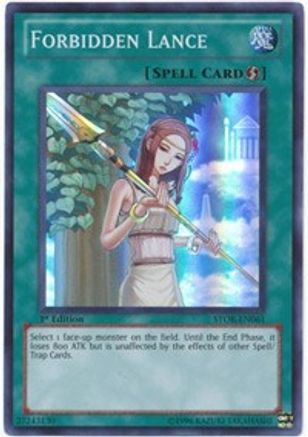 Forbidden Lance (STOR-EN061) - Storm of Ragnarok 1st Edition - Premium Yugioh Single from Konami - Just $5.32! Shop now at Game Crave Tournament Store