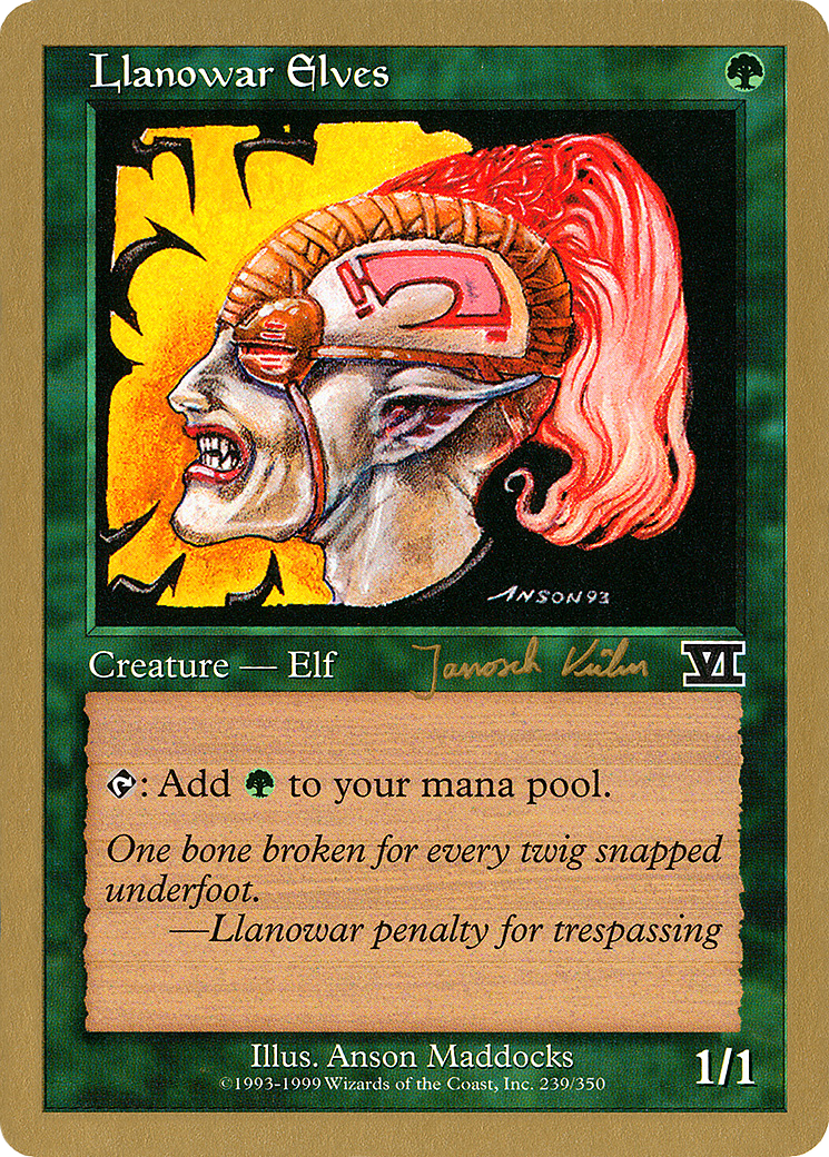 Llanowar Elves (WC00-JK239) - World Championship Decks 2000 - Premium MTG Single from Wizards of the Coast - Just $0.17! Shop now at Game Crave Tournament Store