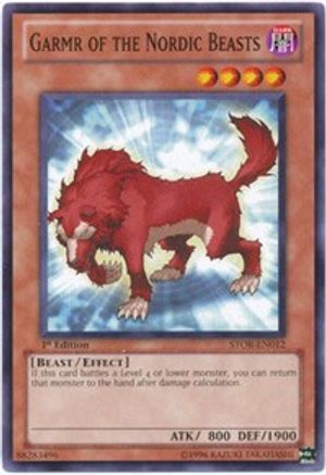 Garmr of the Nordic Beasts (STOR-EN012) - Storm of Ragnarok 1st Edition - Premium Yugioh Single from Konami - Just $0.25! Shop now at Game Crave Tournament Store