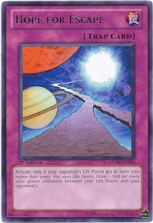 Hope for Escape (STOR-EN063) - Storm of Ragnarok Unlimited - Premium Yugioh Single from Konami - Just $0.32! Shop now at Game Crave Tournament Store