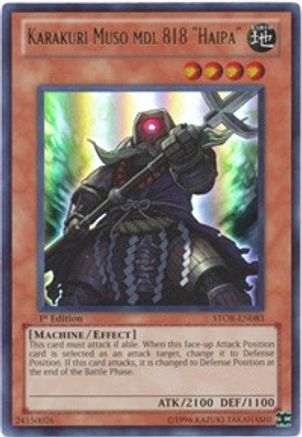 Karakuri Muso mdl 818 "Haipa" (STOR-EN083) - Storm of Ragnarok Unlimited - Premium Yugioh Single from Konami - Just $0.62! Shop now at Game Crave Tournament Store