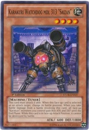 Karakuri Watchdog mdl 313 "Saizan" (STOR-EN027) - Storm of Ragnarok Unlimited - Premium Yugioh Single from Konami - Just $0.24! Shop now at Game Crave Tournament Store