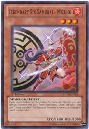 Legendary Six Samurai - Mizuho (STOR-EN024) - Storm of Ragnarok 1st Edition - Premium Yugioh Single from Konami - Just $0.46! Shop now at Game Crave Tournament Store