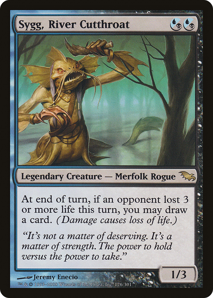 Sygg, River Cutthroat (SHM-176) - Shadowmoor Foil - Premium MTG Single from Wizards of the Coast - Just $11.82! Shop now at Game Crave Tournament Store