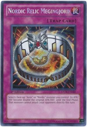 Nordic Relic Megingjord (STOR-EN088) - Storm of Ragnarok Unlimited - Premium Yugioh Single from Konami - Just $0.50! Shop now at Game Crave Tournament Store