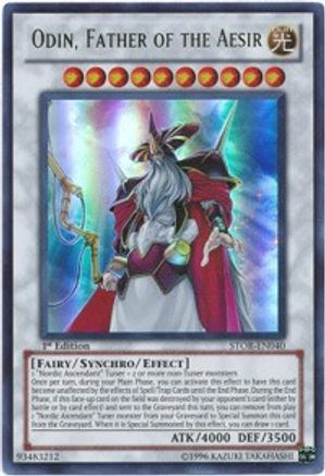 Odin, Father of the Aesir (STOR-EN040) - Storm of Ragnarok 1st Edition - Premium Yugioh Single from Konami - Just $0.70! Shop now at Game Crave Tournament Store