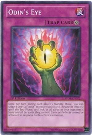 Odin's Eye (STOR-EN072) - Storm of Ragnarok Unlimited - Premium Yugioh Single from Konami - Just $0.25! Shop now at Game Crave Tournament Store