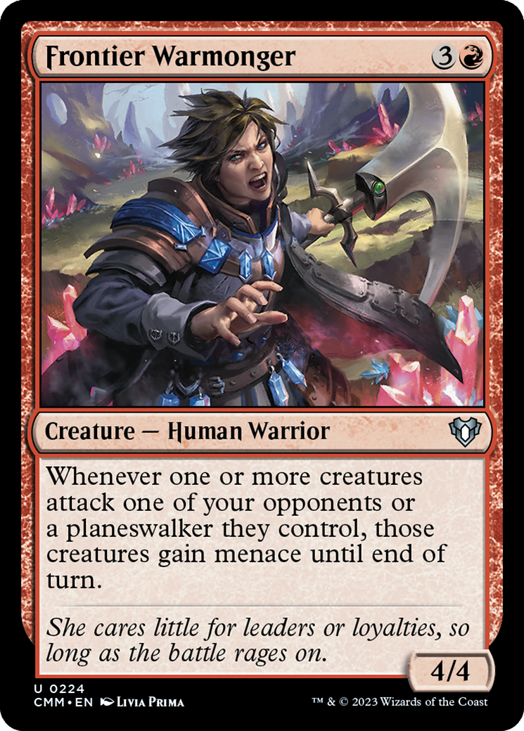 Frontier Warmonger (CMM-224) - Commander Masters - Premium MTG Single from Wizards of the Coast - Just $0.08! Shop now at Game Crave Tournament Store