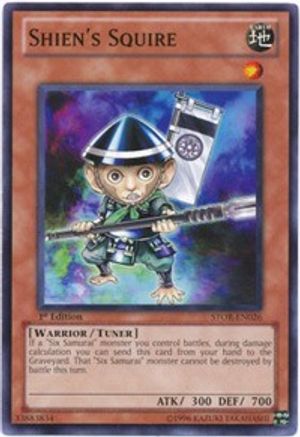 Shien's Squire (STOR-EN026) - Storm of Ragnarok 1st Edition - Premium Yugioh Single from Konami - Just $0.30! Shop now at Game Crave Tournament Store