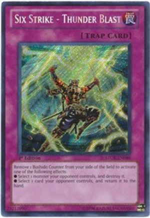 Six Strike - Thunder Blast (STOR-EN089) - Storm of Ragnarok Unlimited - Premium Yugioh Single from Konami - Just $0.61! Shop now at Game Crave Tournament Store