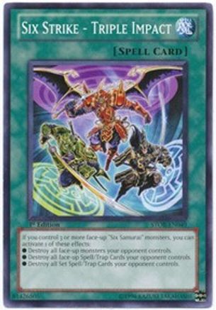 Six Strike - Triple Impact (STOR-EN049) - Storm of Ragnarok 1st Edition - Premium Yugioh Single from Konami - Just $0.38! Shop now at Game Crave Tournament Store