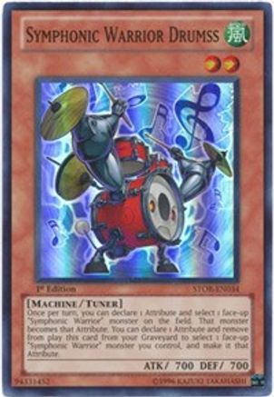 Symphonic Warrior Drumss (STOR-EN034) - Storm of Ragnarok Unlimited - Premium Yugioh Single from Konami - Just $0.27! Shop now at Game Crave Tournament Store