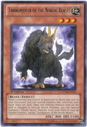 Tanngnjostr of the Nordic Beasts (STOR-EN013) - Storm of Ragnarok 1st Edition - Premium Yugioh Single from Konami - Just $0.26! Shop now at Game Crave Tournament Store