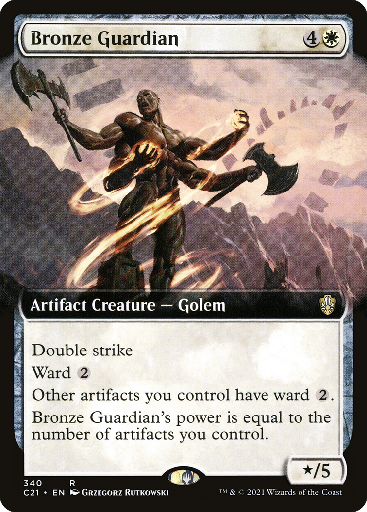 Bronze Guardian (C21-340) - Commander 2021: (Extended Art) - Premium MTG Single from Wizards of the Coast - Just $1.25! Shop now at Game Crave Tournament Store