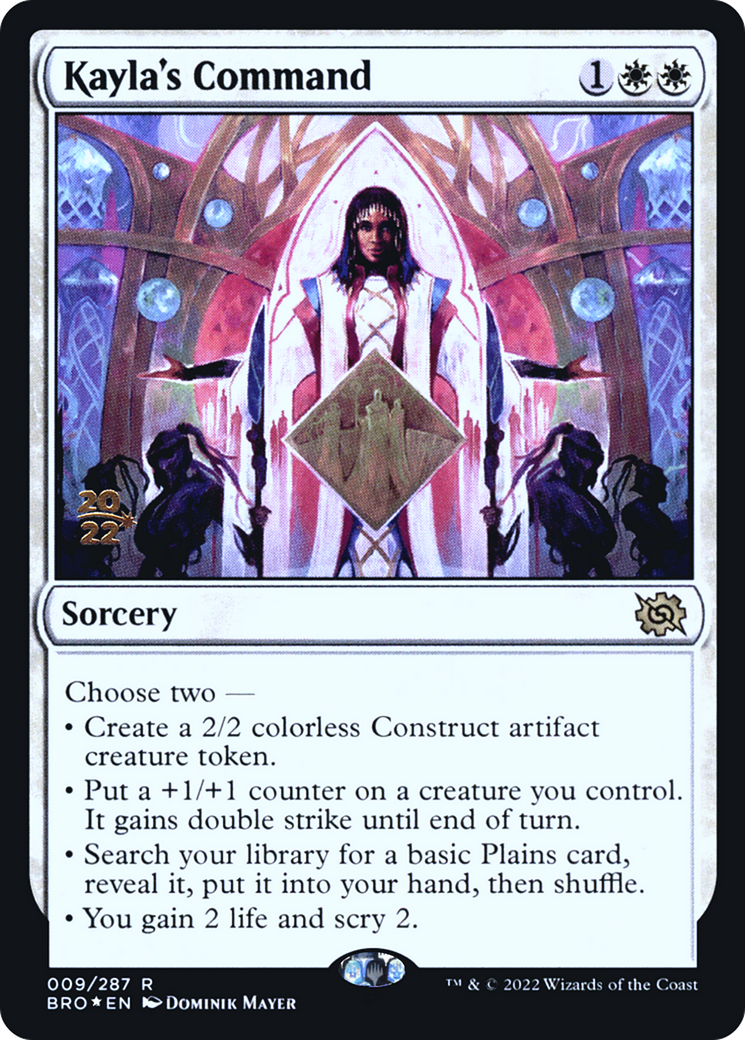 Kayla's Command (PBRO-09S) - The Brothers' War Promos Foil - Premium MTG Single from Wizards of the Coast - Just $1.47! Shop now at Game Crave Tournament Store