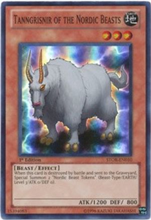 Tanngrisnir of the Nordic Beasts (STOR-EN010) - Storm of Ragnarok Unlimited - Premium Yugioh Single from Konami - Just $0.25! Shop now at Game Crave Tournament Store