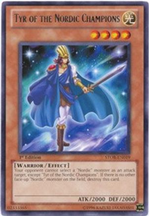 Tyr of the Nordic Champions (STOR-EN019) - Storm of Ragnarok 1st Edition - Premium Yugioh Single from Konami - Just $0.26! Shop now at Game Crave Tournament Store
