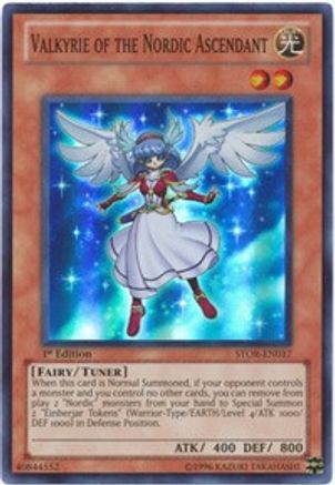 Valkyrie of the Nordic Ascendant (STOR-EN017) - Storm of Ragnarok 1st Edition - Premium Yugioh Single from Konami - Just $0.48! Shop now at Game Crave Tournament Store