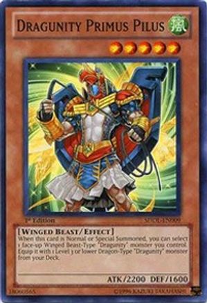 Dragunity Primus Pilus (SDDL-EN009) - Structure Deck: Dragunity Legion 1st Edition - Premium Yugioh Single from Konami - Just $0.08! Shop now at Game Crave Tournament Store