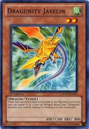 Dragunity Javelin (SDDL-EN011) - Structure Deck: Dragunity Legion 1st Edition - Premium Yugioh Single from Konami - Just $0.25! Shop now at Game Crave Tournament Store