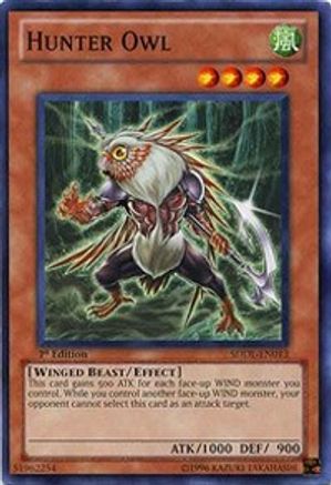 Hunter Owl (SDDL-EN013) - Structure Deck: Dragunity Legion 1st Edition - Premium Yugioh Single from Konami - Just $0.25! Shop now at Game Crave Tournament Store