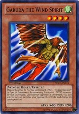 Garuda the Wind Spirit (SDDL-EN014) - Structure Deck: Dragunity Legion Unlimited - Premium Yugioh Single from Konami - Just $0.40! Shop now at Game Crave Tournament Store