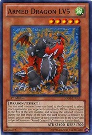 Armed Dragon LV5 (SDDL-EN019) - Structure Deck: Dragunity Legion Unlimited - Premium Yugioh Single from Konami - Just $0.25! Shop now at Game Crave Tournament Store