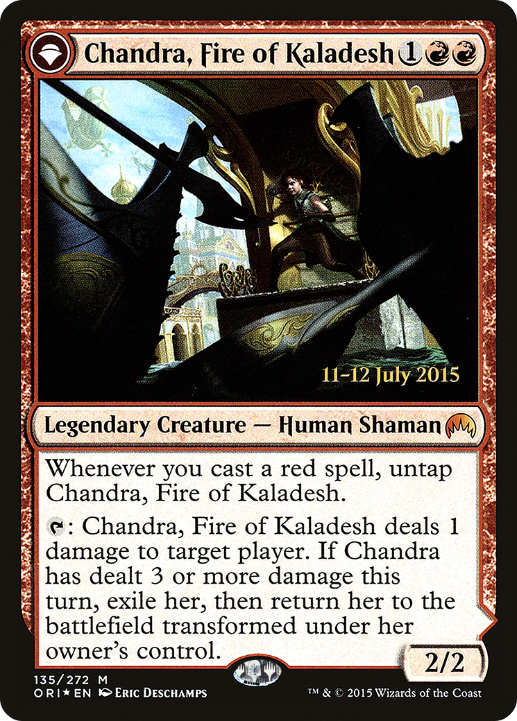 Chandra, Fire of Kaladesh // Chandra, Roaring Flame (PORI-135S) - Magic Origins Promos: (originpwdfc) Foil - Premium MTG Single from Wizards of the Coast - Just $1.40! Shop now at Game Crave Tournament Store