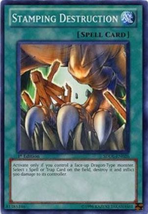 Stamping Destruction (SDDL-EN026) - Structure Deck: Dragunity Legion 1st Edition - Premium Yugioh Single from Konami - Just $0.29! Shop now at Game Crave Tournament Store