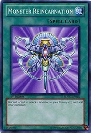 Monster Reincarnation (SDDL-EN028) - Structure Deck: Dragunity Legion 1st Edition - Premium Yugioh Single from Konami - Just $0.26! Shop now at Game Crave Tournament Store