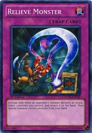 Relieve Monster (SDDL-EN032) - Structure Deck: Dragunity Legion 1st Edition - Premium Yugioh Single from Konami - Just $0.25! Shop now at Game Crave Tournament Store