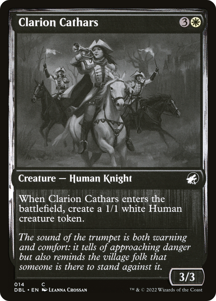Clarion Cathars (DBL-014) - Innistrad: Double Feature Foil - Premium MTG Single from Wizards of the Coast - Just $0.08! Shop now at Game Crave Tournament Store