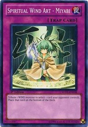 Spiritual Wind Art - Miyabi (SDDL-EN038) - Structure Deck: Dragunity Legion Unlimited - Premium Yugioh Single from Konami - Just $0.25! Shop now at Game Crave Tournament Store