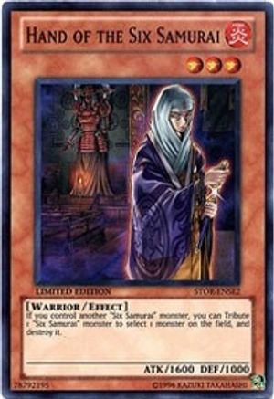 Hand of the Six Samurai (STOR-ENSE2) - Storm of Ragnarok Limited - Premium Yugioh Single from Konami - Just $0.26! Shop now at Game Crave Tournament Store
