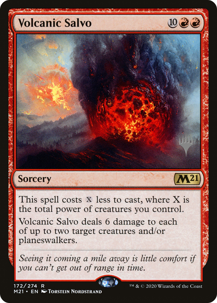 Volcanic Salvo (PM21-172P) - Core Set 2021 Promos - Premium MTG Single from Wizards of the Coast - Just $0.08! Shop now at Game Crave Tournament Store