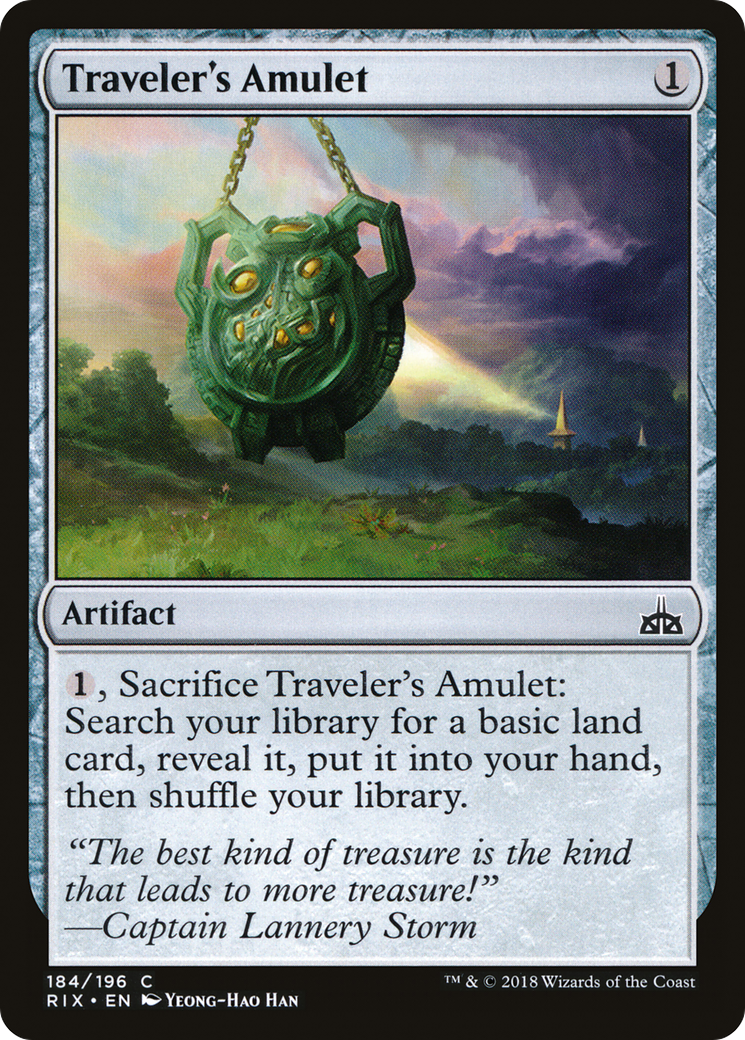 Traveler's Amulet (RIX-184) - Rivals of Ixalan Foil - Premium MTG Single from Wizards of the Coast - Just $0.08! Shop now at Game Crave Tournament Store