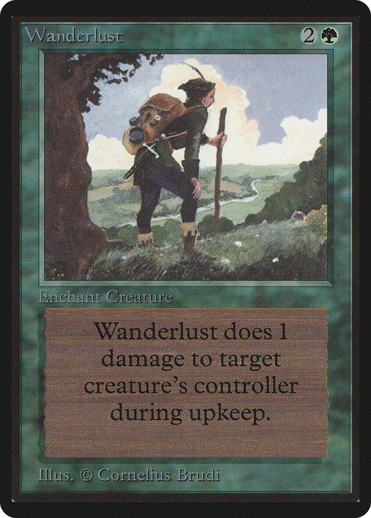 Wanderlust (LEB-227) - Limited Edition Beta - Premium MTG Single from Wizards of the Coast - Just $3.81! Shop now at Game Crave Tournament Store
