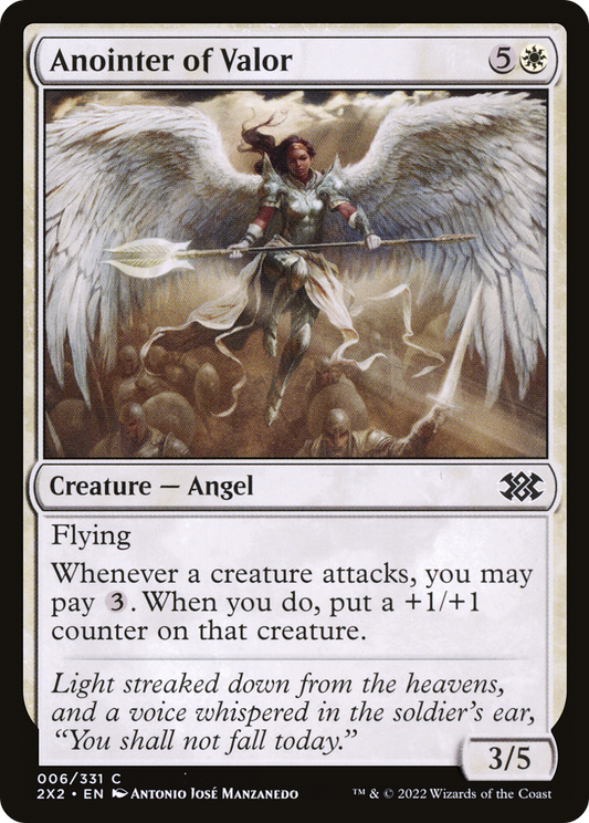 Anointer of Valor (2X2-006) - Double Masters 2022 - Premium MTG Single from Wizards of the Coast - Just $0.08! Shop now at Game Crave Tournament Store