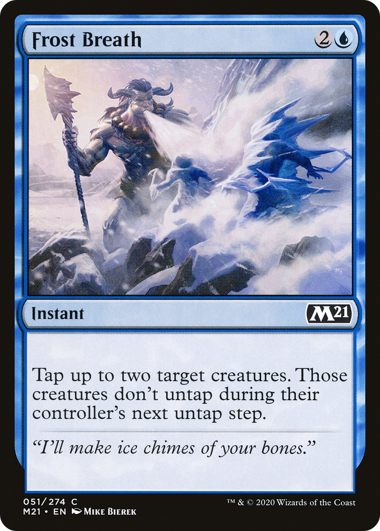 Frost Breath (M21-051) - Core Set 2021 - Premium MTG Single from Wizards of the Coast - Just $0.08! Shop now at Game Crave Tournament Store