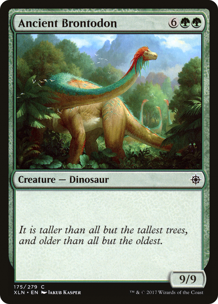 Ancient Brontodon (XLN-175) - Ixalan Foil - Premium MTG Single from Wizards of the Coast - Just $0.12! Shop now at Game Crave Tournament Store