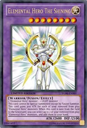 Elemental Hero The Shining (YG06-EN001) - Yu-Gi-Oh! GX Manga Promotional Cards Limited - Premium Yugioh Single from Konami - Just $6.71! Shop now at Game Crave Tournament Store