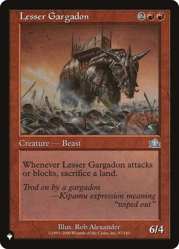 Lesser Gargadon (PLIST-427) - The List - Premium MTG Single from Wizards of the Coast - Just $0.08! Shop now at Game Crave Tournament Store