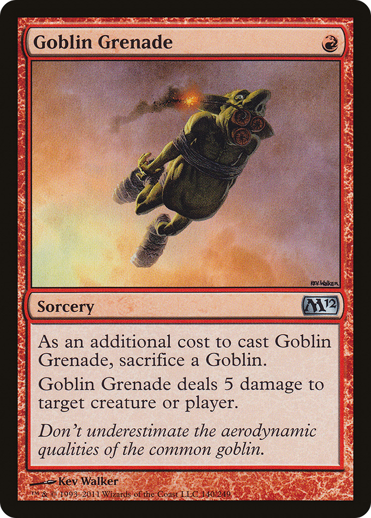 Goblin Grenade (M12-140) - Magic 2012 - Premium MTG Single from Wizards of the Coast - Just $0.15! Shop now at Game Crave Tournament Store