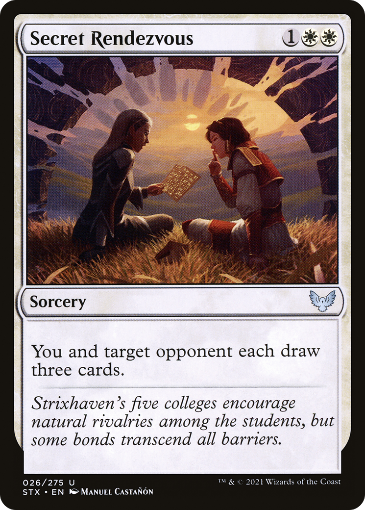 Secret Rendezvous (STX-026) - Strixhaven: School of Mages - Premium MTG Single from Wizards of the Coast - Just $0.08! Shop now at Game Crave Tournament Store