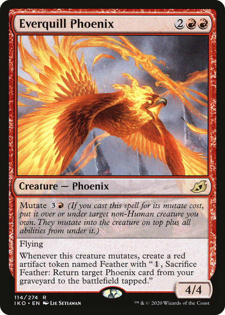 Everquill Phoenix (IKO-114) - Ikoria: Lair of Behemoths - Premium MTG Single from Wizards of the Coast - Just $0.08! Shop now at Game Crave Tournament Store