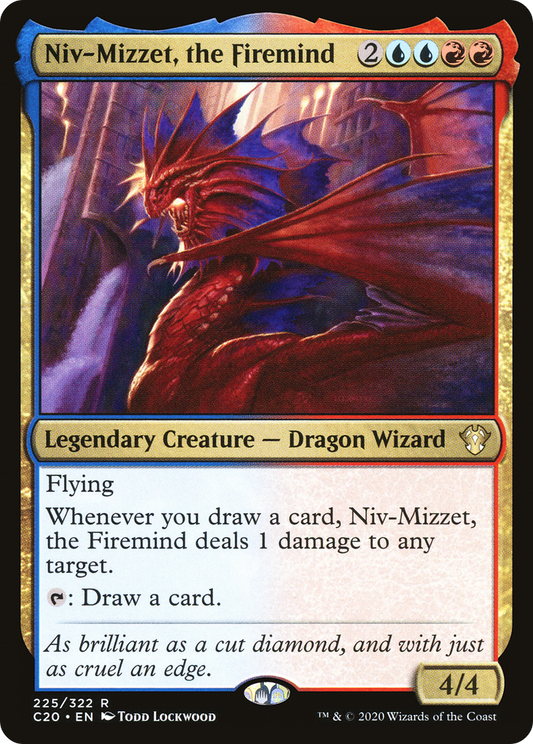 Niv-Mizzet, the Firemind (C20-225) - Commander 2020 - Premium MTG Single from Wizards of the Coast - Just $0.25! Shop now at Game Crave Tournament Store