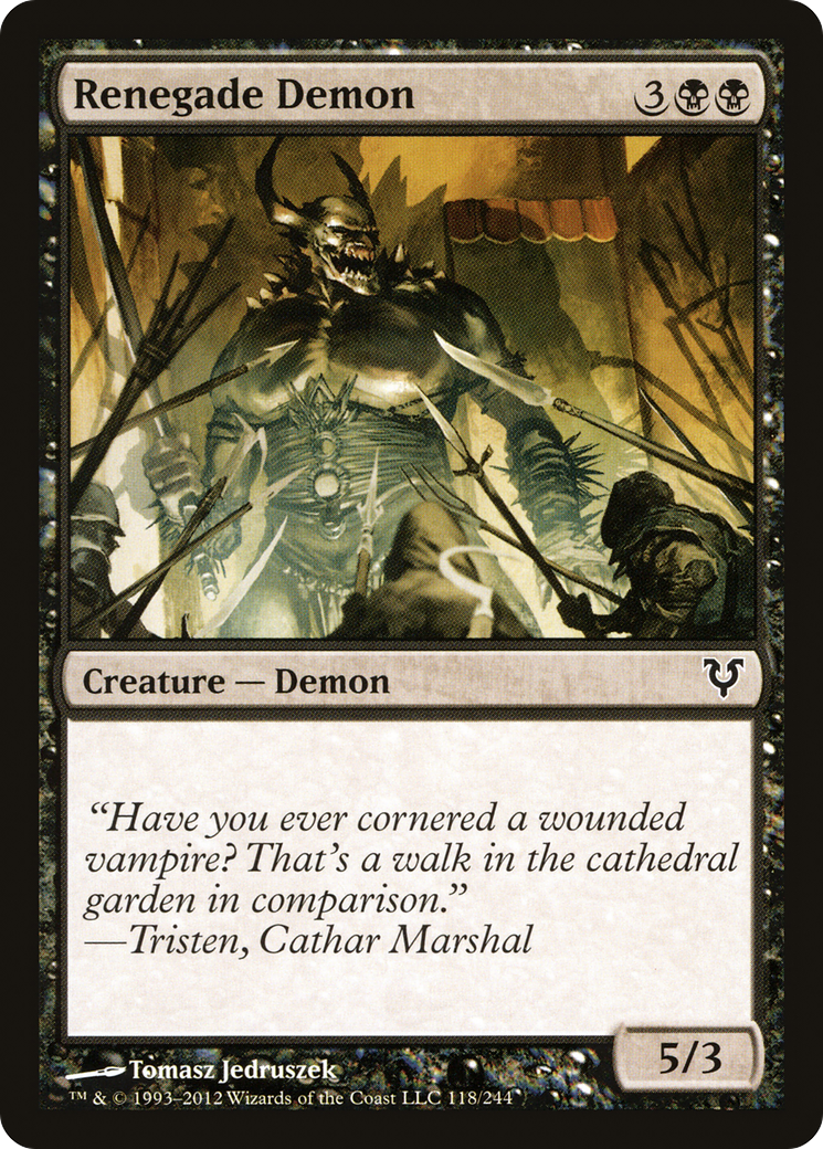 Renegade Demon (AVR-118) - Avacyn Restored - Premium MTG Single from Wizards of the Coast - Just $0.08! Shop now at Game Crave Tournament Store