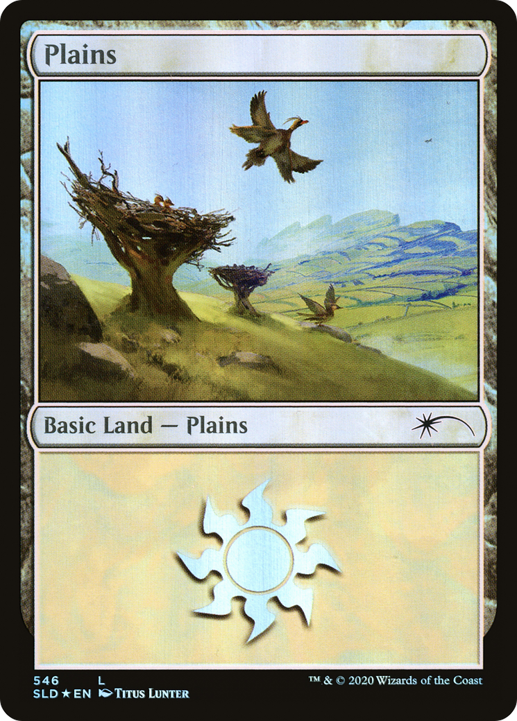 Plains (SLD-546) - Secret Lair Drop Foil - Premium MTG Single from Wizards of the Coast - Just $0.23! Shop now at Game Crave Tournament Store