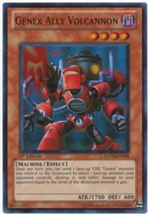 Genex Ally Volcannon (HA04-EN004) - Hidden Arsenal 4 1st Edition - Premium Yugioh Single from Konami - Just $0.25! Shop now at Game Crave Tournament Store