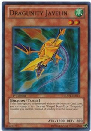 Dragunity Javelin (HA04-EN014) - Hidden Arsenal 4 Unlimited - Premium Yugioh Single from Konami - Just $0.25! Shop now at Game Crave Tournament Store